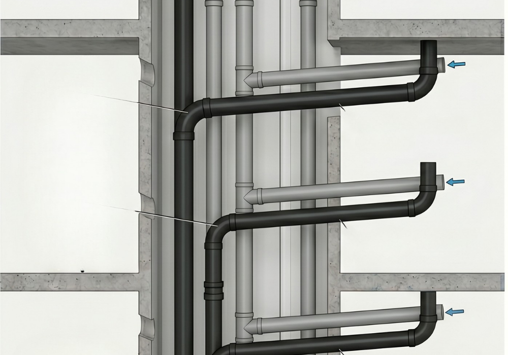 Geberit SuperTube Optimize Hidrolik Akış